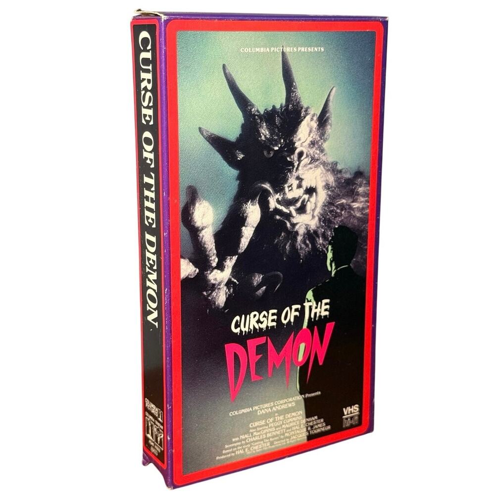 Curse of the Demon VHS 1987 Columbia TriStar Home Video Classic Horror B&W